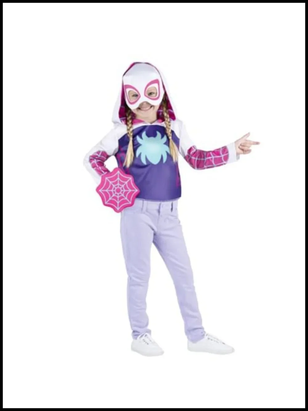 Marvel Ghost Spider Toddler Dress-Up Box Set Costume Top Mask Shield Vehicle